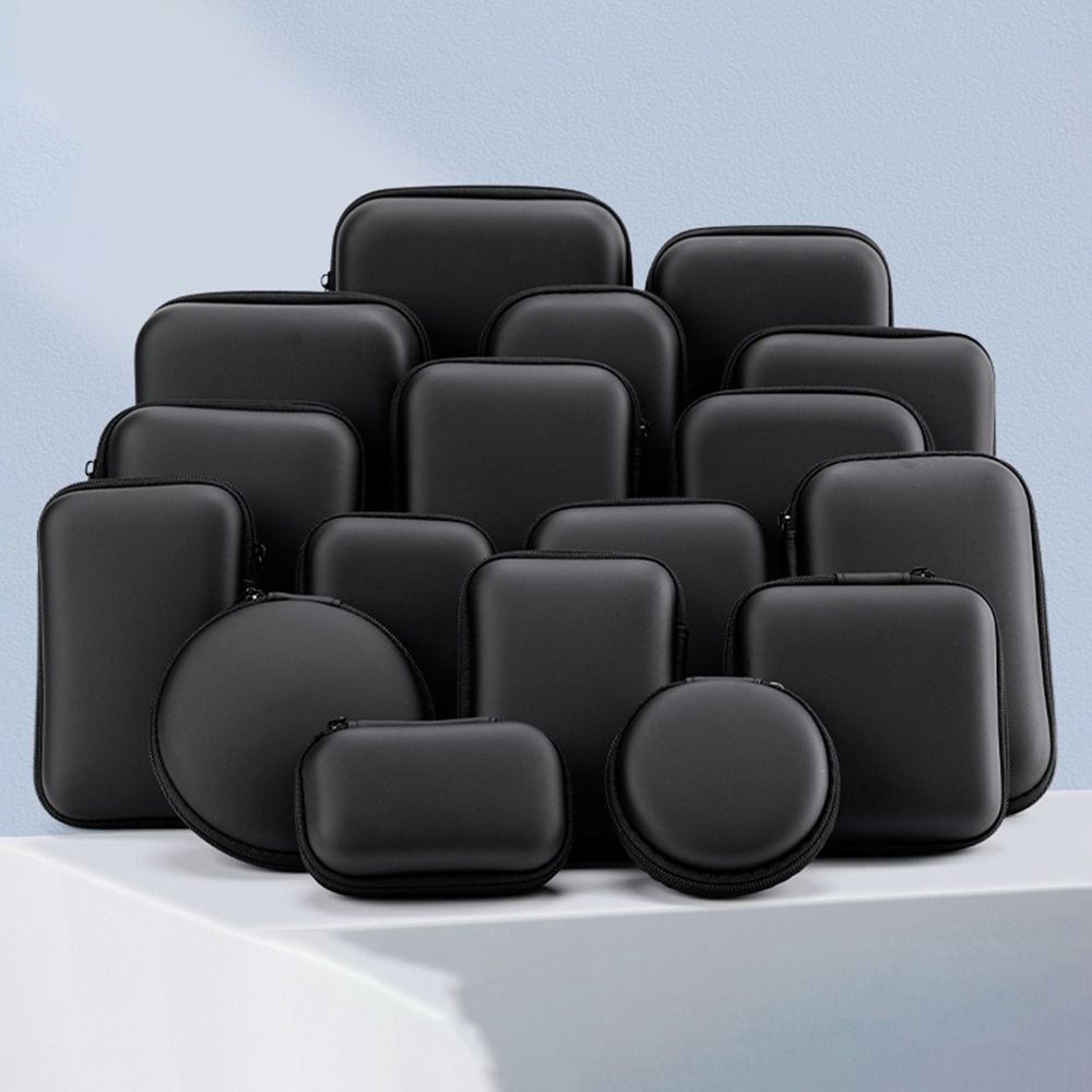 Mini Zipper Earphone Case Portable Pouch Carrying Bag New EVA Storage Box for Earphone