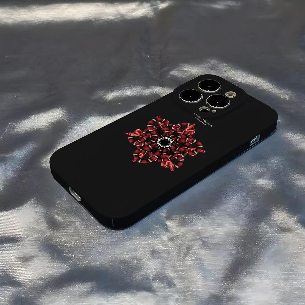 M-MARCELO B-BURLON Phone Case For IPhone 17 Air 16 15 14 13 12 11 Pro Max 16 Plus Glossy Bumper Cover