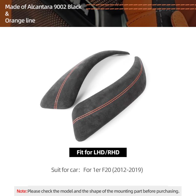 Betterhumz Для BMW F20 2012-2019 Автомобильный Внутренний Порог Дверной Подлокотник Панель Отделки Ручки Двери 2 шт. Аксессуары Из Алькантары ABS