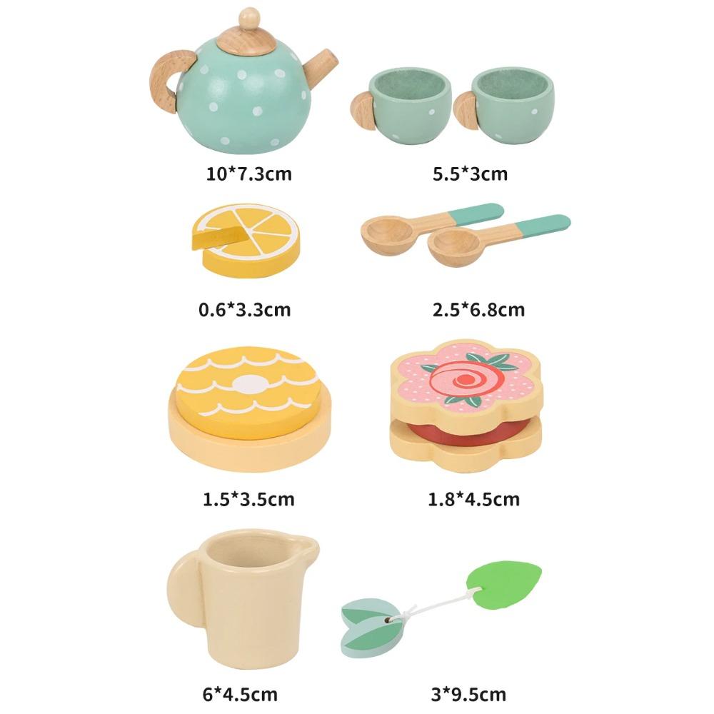 Nordic Home Simulation Teapot Tea Set Girl Afternoon Tea Kitchen Toys Children Kindergarten Birthday Gift