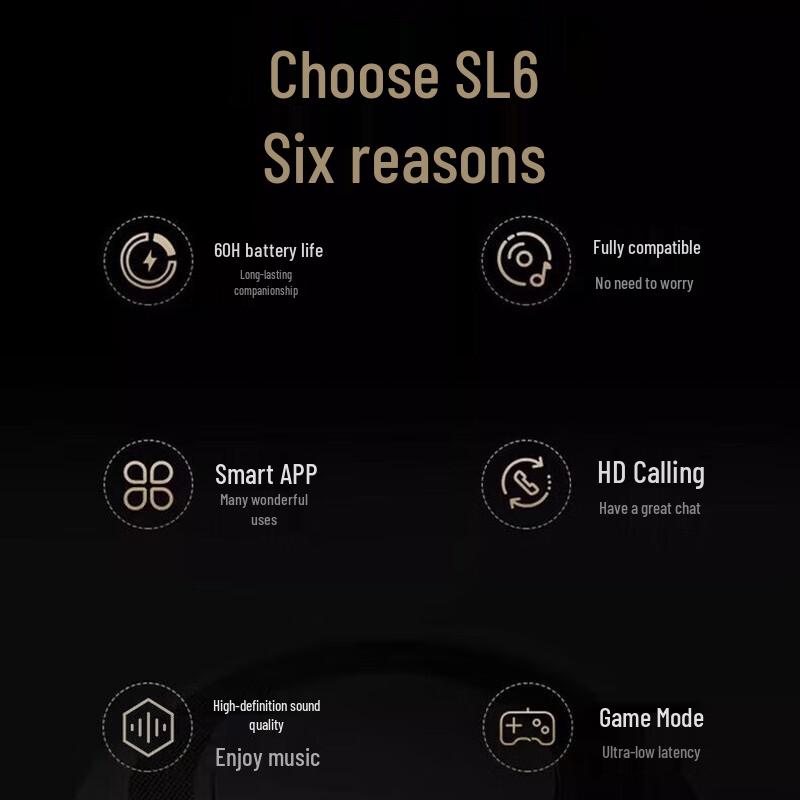 Soyea SL6 True Wireless Semi-in-ear Bluetooth Earbuds