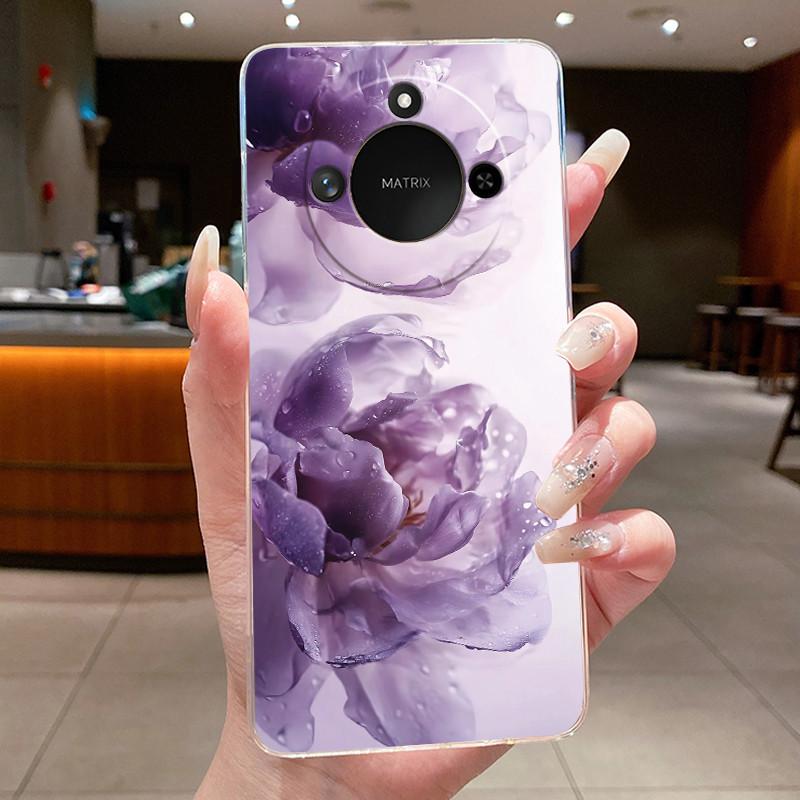 Чехол для Honor X9c Smart 5G Роскошный Дракон Милый Крутой Чехол для Телефона Мальчиков Девочек Задняя Крышка Honor X9cSmart Прозрачный Мягкий TPU Чехол