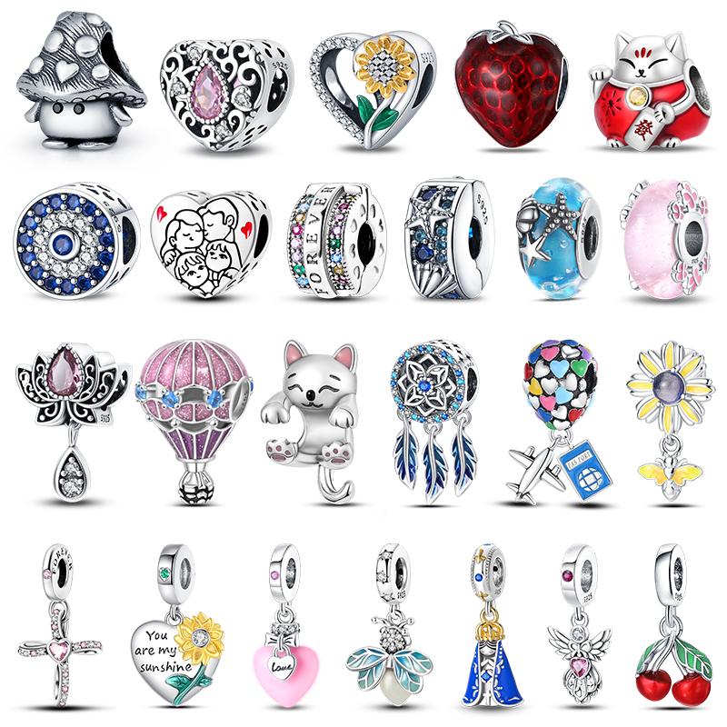 Оригинальные бусины-шармы серии Magic Color Chameleon Luminous из стерлингового серебра 925 пробы, подходящие для браслета, сделай сам, ювелирные изделия, подарки