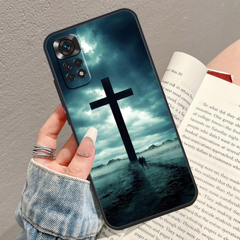 Jesus Christ Cross Phone Case For Xiaomi Redmi Note 14 13 Pro 9 10 11 12 15 Pro Plus 14C 13C 10C 12C 15C Cover