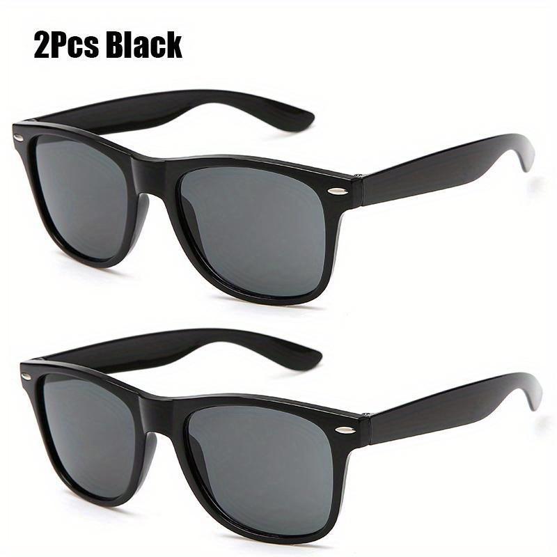 2 шт., автомобильные мужские модные солнцезащитные очки ночного видения, унисекс, уличный спортивный декор, солнцезащитные очки для водителя, желтые очки, очки