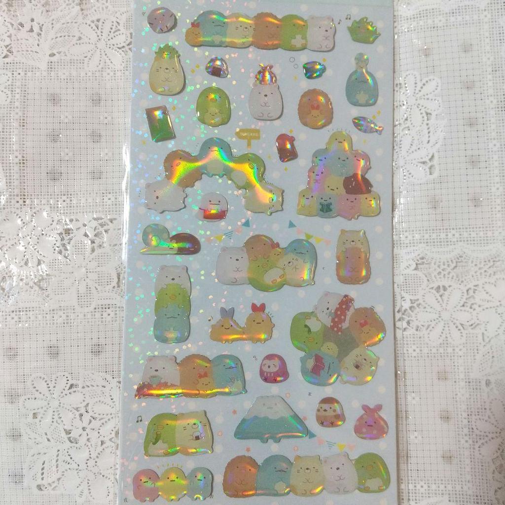 Sumikko Gurashi Искрящиеся Капельки Наклейки 2 Штуки Объемные Наклейки San-X