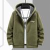 Men's Fall and Winter Thickened Shaker Jacket Oversized Warm Hooded Jacket