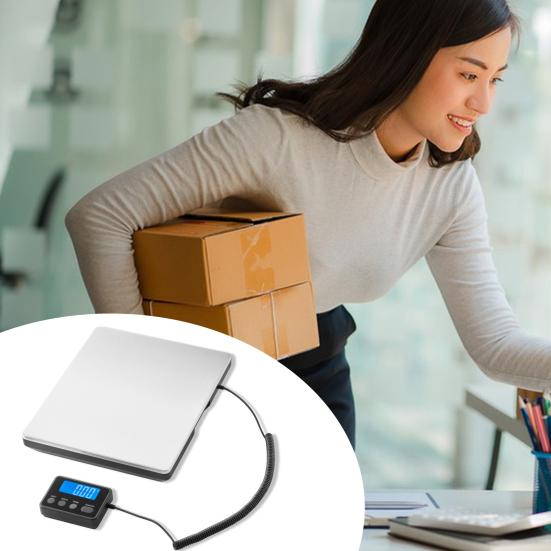Цифровые почтовые весы с ЖК-дисплеем, сверхмощные весы для доставки из нержавеющей стали, высокая точность 200 кг/0,01 кг