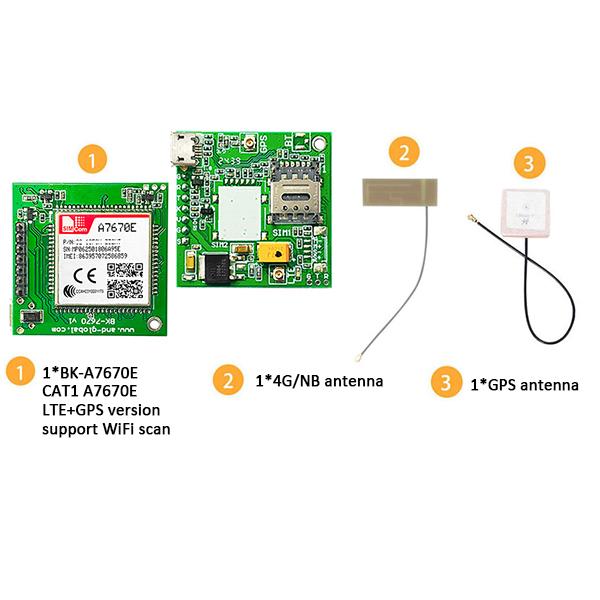 A7670E LTE Cat 1 Multi Band GSM GPRS LBS for Europe Southeast Asia West Asia Africa South Korea