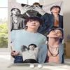 Фланелевое одеяло Kpop B-BTS Чон Чонгука, Ультрамягкое теплое плюшевое покрывало для дома, спальни, кровати, дивана, офиса, кемпинга, подарок