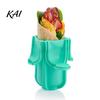 Leak Proof Food Storage Food-grade Silicone Taco Holder, Flip-top Buckle Design Burrito Portable Lunch Box Box, Leak-proof Handling for Picnic School