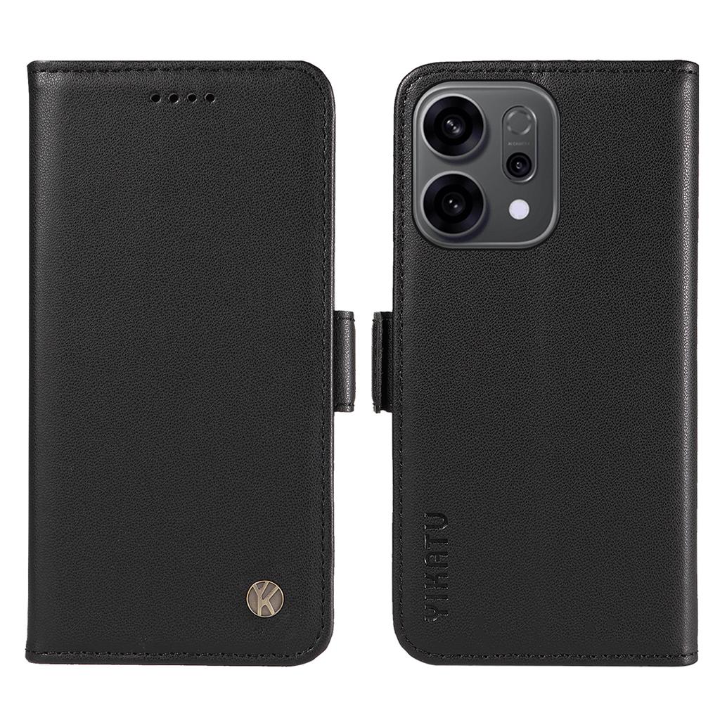 For Oppo Reno14 5G (China)/Oppo Reno14 F 5G/Oppo Reno14 5G (Global) Wallet Phone Case YIKATU YK-003 Leather Stand Cover