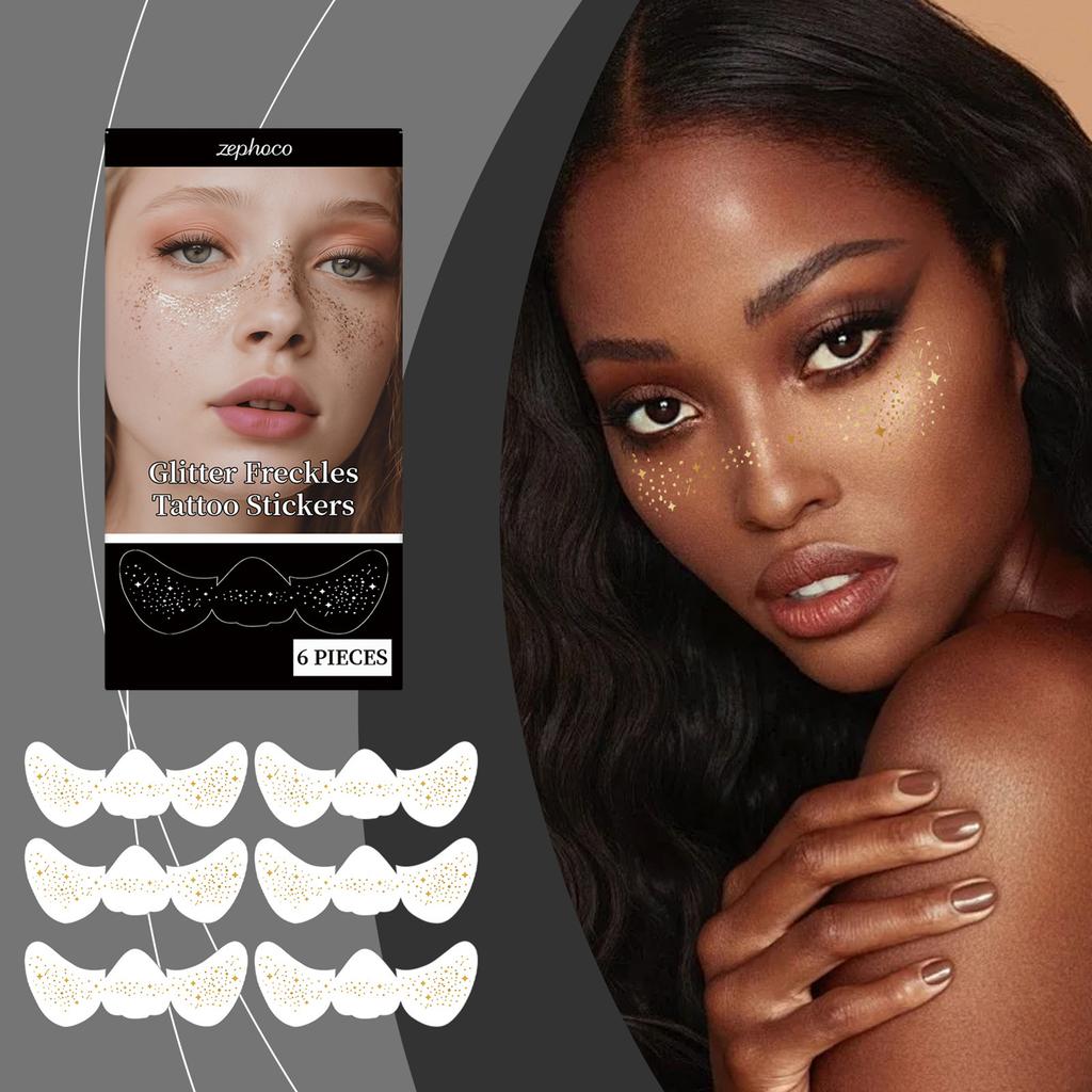 Body Temporary Tattoo Freckle Art Sticker Beauty Faux Freckle Patches Makeup Accessories for Halloween