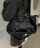 Mucent Harang Metal Logo 3-Way Rivet Point Shoulder Bag Unisex