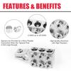 Terminal Connector 12 Way Connector 8AWG Max 4/0 (XL) AWG Gauge Positive Negative