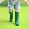 1 пара резиновых сапог, модель кукольного домика, миниатюрные резиновые длинные сапоги от дождя, кукольная обувь для украшения кукольного домика