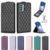 Чехол-кошелек для телефона Nokia C02,G42,G310,C110,C12,C22,C32,G22,G11,G21 с откидной крышкой и ромбовидным узором из искусственной кожи с отделениями для карт