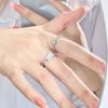 Love Cross Diamond Zir*****Pening Simple Niche Design Light Luxury High Sense Cold Wind Ring