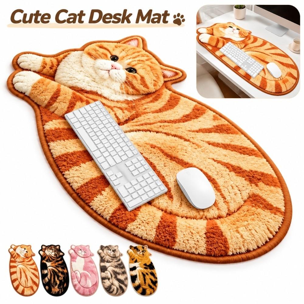 Cartoon Cat Pattern Rubber Mouse Pad Non-slip Laptop Table Mat New Keyboard Mice Mat Office