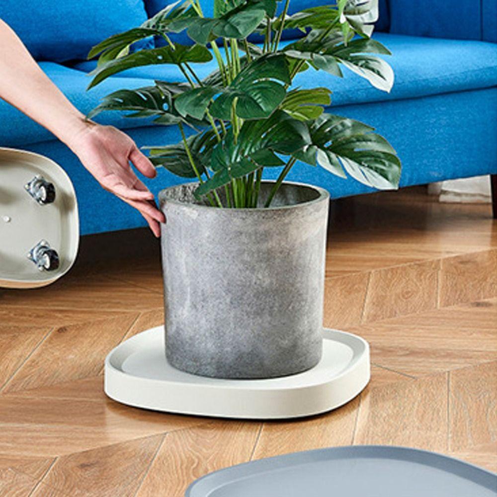 Heavy Duty Flower Pot Mobile Tray Square Rolling Plant Tray Universal Wheel Mobile Base Indoor