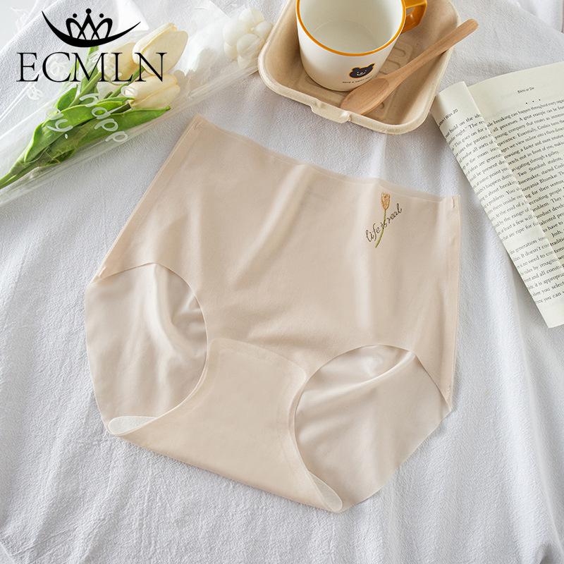 Женское ультратонкое бесшовное нижнее белье из ледяного шелка, дышащие, со средней посадкой, классные трусы для женщин, женские трусы-панталоны