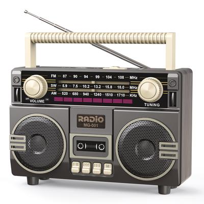 Ретро Солнечное Радио FM AM SW Портативный Приемник Bluetooth 5.3 Динамик MP3 Музыкальный Плеер Поддержка USB TF Карта Зарядка Type-C