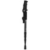 Outdoor Aluminium Alloy 4-Sections Suspension Straight Handle Trekking Pole Walking Stick