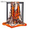 High-quality Luxurious Silk Scarves Headband Scarfs Neck Scarf For Women Chain Silk Scarf Women's Decorative Shawl