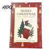 Classroom Party Favors Christmas Gift Card Book 10-Page Holiday Holder with Write-On Decorative Storage Notes Festive Paper Booklet for Xmas