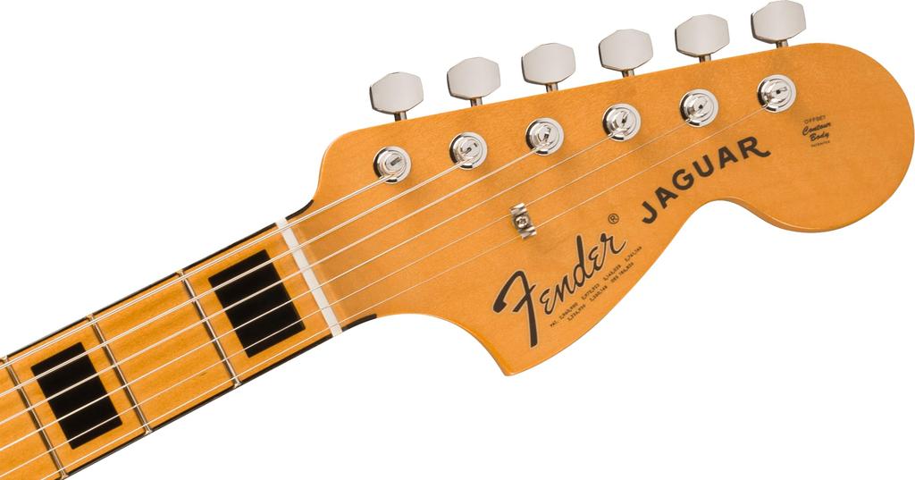 Fender Мексиканская электрогитара II Клен Черный с мягким чехлом Vintera® '70s Jaguar®, Накладка грифа,
