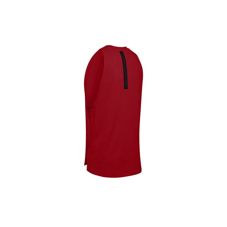 Under Armour Майка баскетбольная Baseline мужская спортивная красная 1326707-600