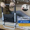Elderly Adults Bed Rail with Sensor Light Height Adjustable Bed Assist Grab Bar Handle with Storage Pocket Pregnant Seniors Handicap Safety Bed Rail