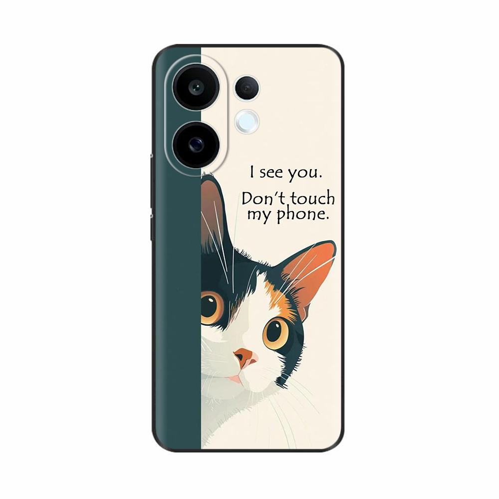Silicone Cover For Vivo S30 VivoS30 Funda Cat Rose Flower Panda Cute Cartoon Painted Shockproof Shell Bumper Mobile Phone Case