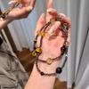 Handmade Three-Layer Natural Stone Bracelet Women Black Obsidian Citrine Tiger Eye Beads Minimalist Ethnic Style