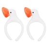 Повязка на голову Livingda Duck, комплект из 2 шт., белая, 1 комплект