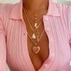 Кулон Love Clavicle Chain Кленовый лист Преувеличенное многослойное ожерелье Египетский фараон Женщины Черная королева Пирамида Модные ювелирные изделия Аксессуары