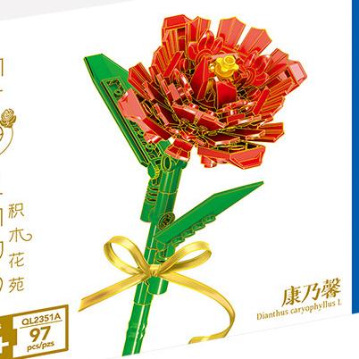Flower Model Eternal Bouquet Building Blocks Creative Home Desk Plant Decoration Assemble Bricks Educational Toy Girl Kids Gifts