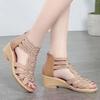 Fashion 2025 New Comfortable Roman Sandals for Women Summer New Soft Women's Wedge Shoes Fashion Casual Designer Shoes for Women