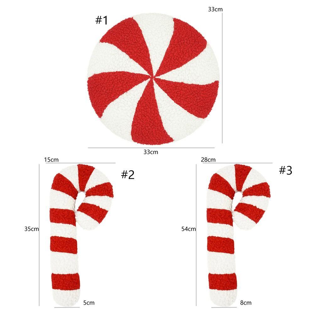 3D Рождественская конфета Конфета Подушка Ручной работы Подушки для дивана Диванные подушки Рождественская декоративная подушка Сувениры для вечеринки