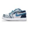 Детские кроссовки Air 1 Low ALT TD из стираного денима бело-голландско-синие DM8949-100