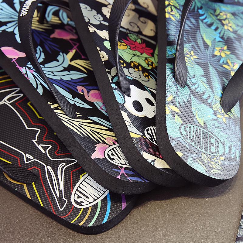 Модные мужские летние шлепанцы пляжные сандалии нескользящие повседневные туфли на плоской подошве тапочки Zapatos Chanclas De Hombre Chaussure Homme