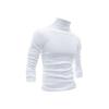 Men S High Neck Long Sleeve Pullover Sweatshirt Solid Color Winter Casual