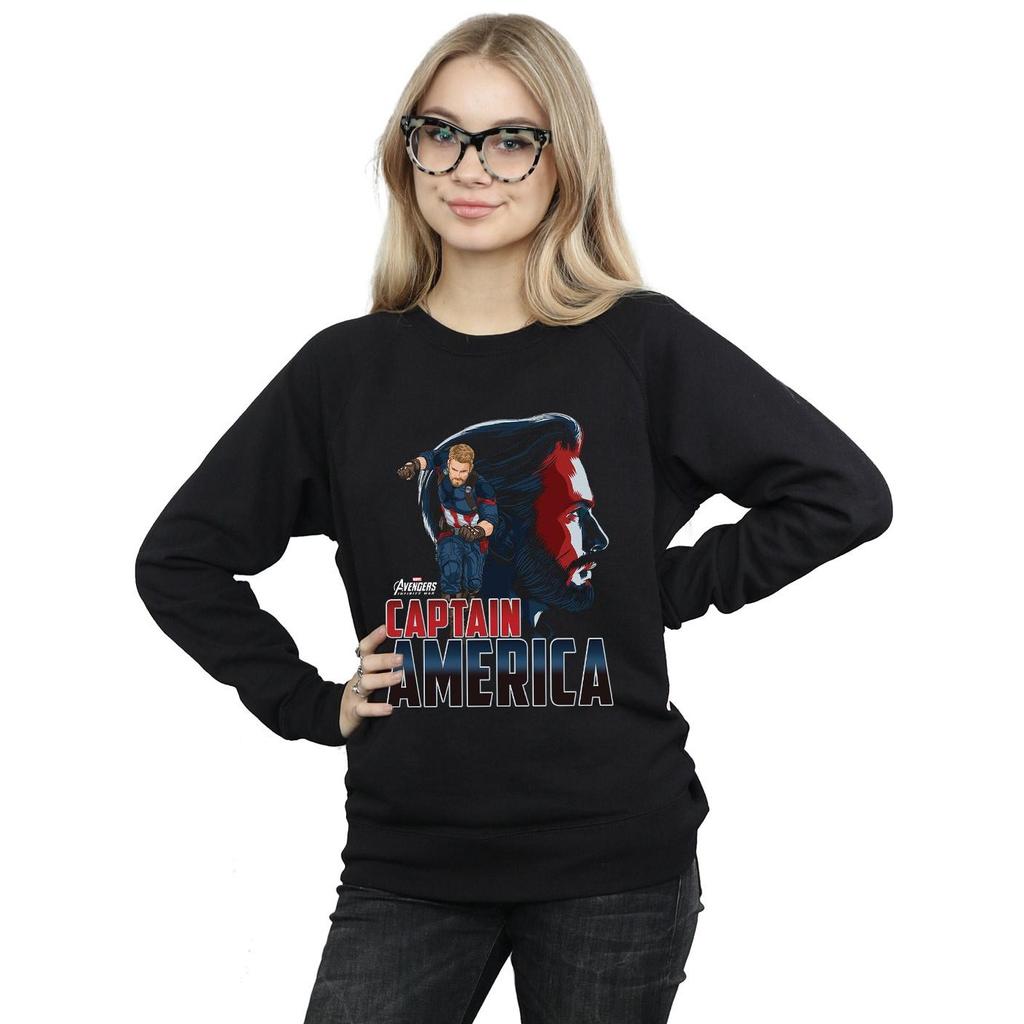 Marvel Womens/Ladies Avengers Infinity War Captain America Character Sweatshirt