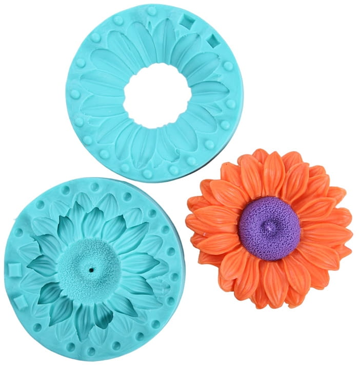 Forma Silikonowa Do Masy Cukrowej 3D Słonecznik Gerbera Xxl 10Cm
