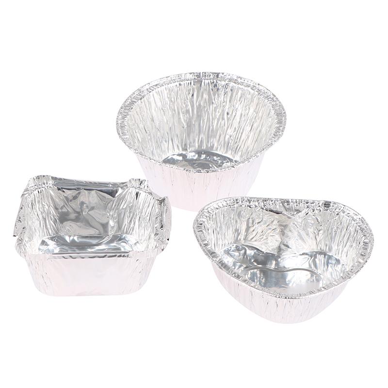 10Pcs Aluminum Foil Mold Mini Egg Tart Cases Cake Cups Tin Pie Trays Mold