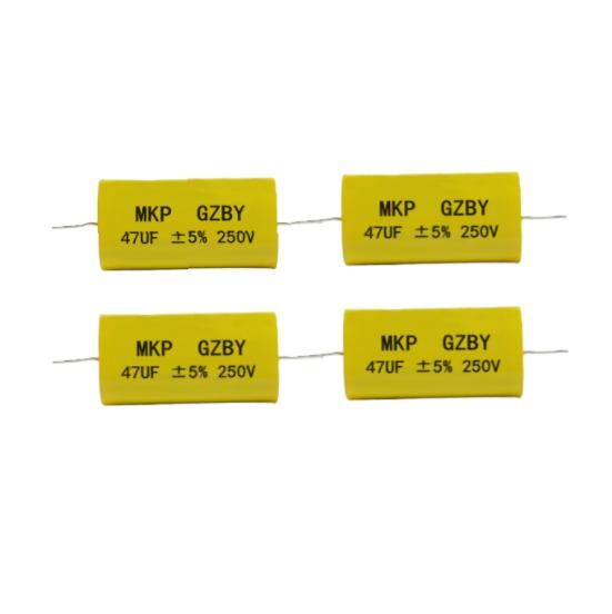 4Pcs 33uF 250V MKP Audio Capacitor Yellow Non For Speaker Crossover Frequency Division Home Theater Repair Parts