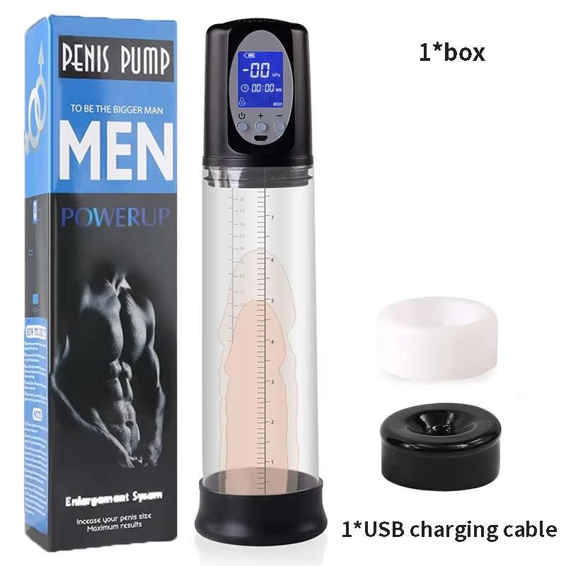 2024 Penis Pump For Enlargement Electric Vacuum Pump Enhanced Extend Penis with 7 Suction Levels Waterproof Sex Toy Masturbators For Men