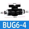 Pneumatic Hand Valve Set with Quick-Plug Connectors BUC 4/6/8/10mm