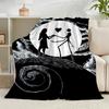 1PC Gothic Corpse Beauty In Bloom Flannel Blanket Gift, Suitable for Both Men And Women, Soft Ideal for Beds And Sofa, Birthday Or Christmas Gift