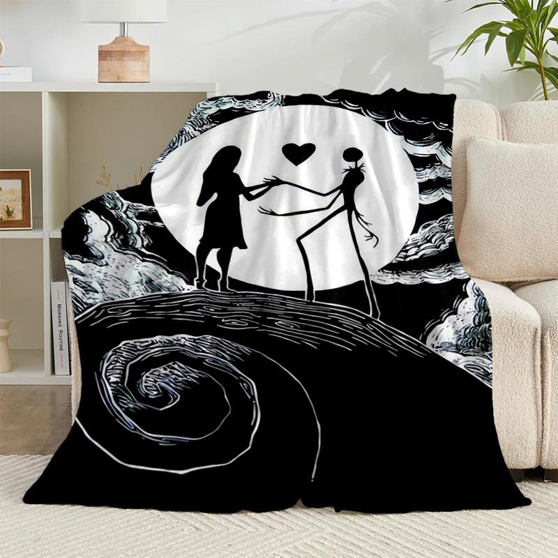 1PC Gothic Corpse Beauty In Bloom Flannel Blanket Gift, Suitable for Both Men And Women, Soft Ideal for Beds And Sofa, Birthday Or Christmas Gift